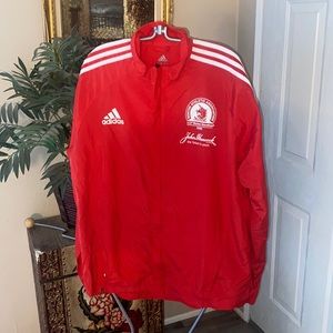 2008 112th Boston Marathon Adidas Climate 365 Wind Breaker Jacket Sz L